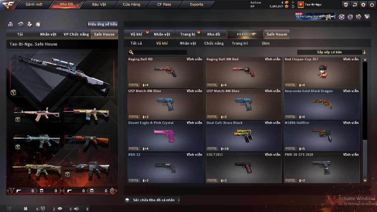 shop acc cf uy tin gia re